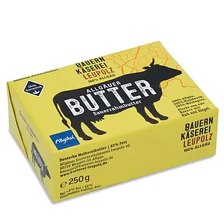 Allgäuer Sauerrahmbutter 250 g 