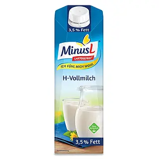 Minus-​L H-​Vollmilch 3,​5 % 1 l 