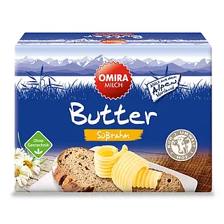 Omira Süßrahmbutter 250 g Ktn. 