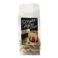 Apfel-​Chips + weiße Schokolade 
